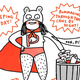 Illustration for article titled Gemma Correll draws our first Comics Week loser superhero: Possum Girl